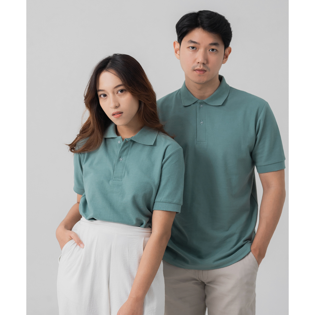 AKITA POLO SHIRT - Kaos Polo Pria in Mineral Green