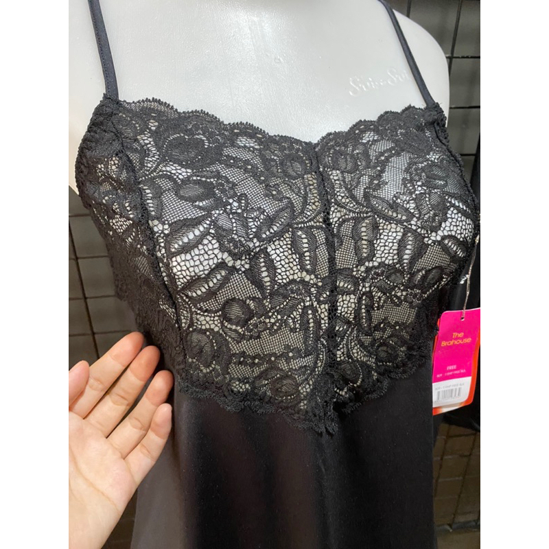 THE BRAHOUSE LINGERIE SET BAJU TIDUR WANITA WARNA HITAM SEXY ALL SIZE