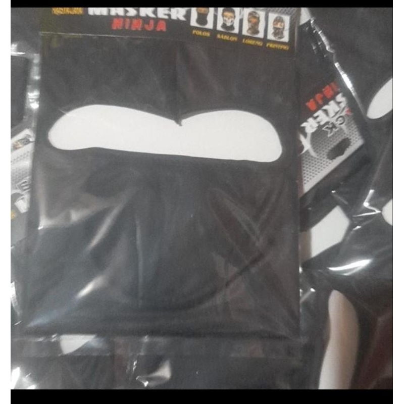 1PCS.MASKER.NINJA.BALACLAVA/MASKER.TOPENG.HITAM POLOS.FULL.FACE.MASKER MOTOR.