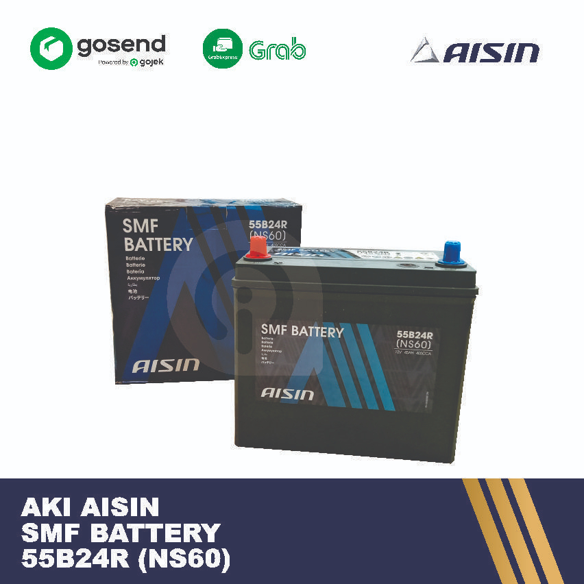 Accu Aki Mobil SMF Kering NS60 AISIN ORIGINAL