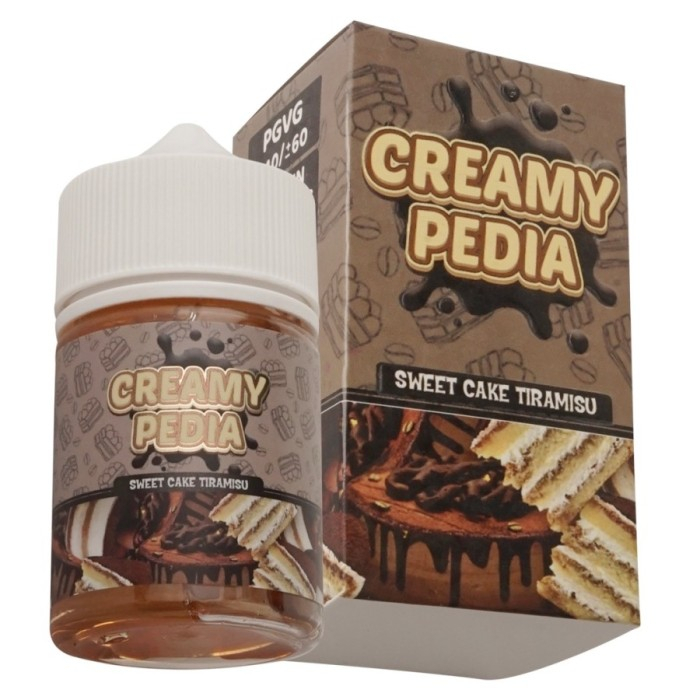 LIQUID CREAMY PEDIA 60ML SWEET CAKE TIRAMISU CREAMYPEDIA