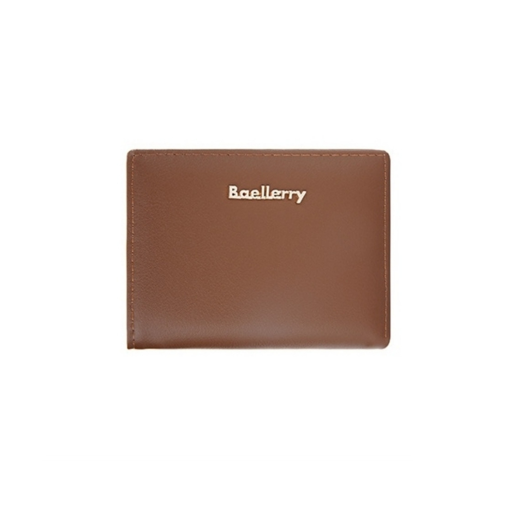 DOMPET LIPAT WANITA KULIT PREMIUM IMPORT BAELLERRY ORIGINAL KOREA LUCU MURAH KEKINIAN TERBARU COKLAT KECIL MINI KARTU UANG CEWEK REMAJA BRANDED SIMPLE BATAM FASHION LILIOSA WA719B7