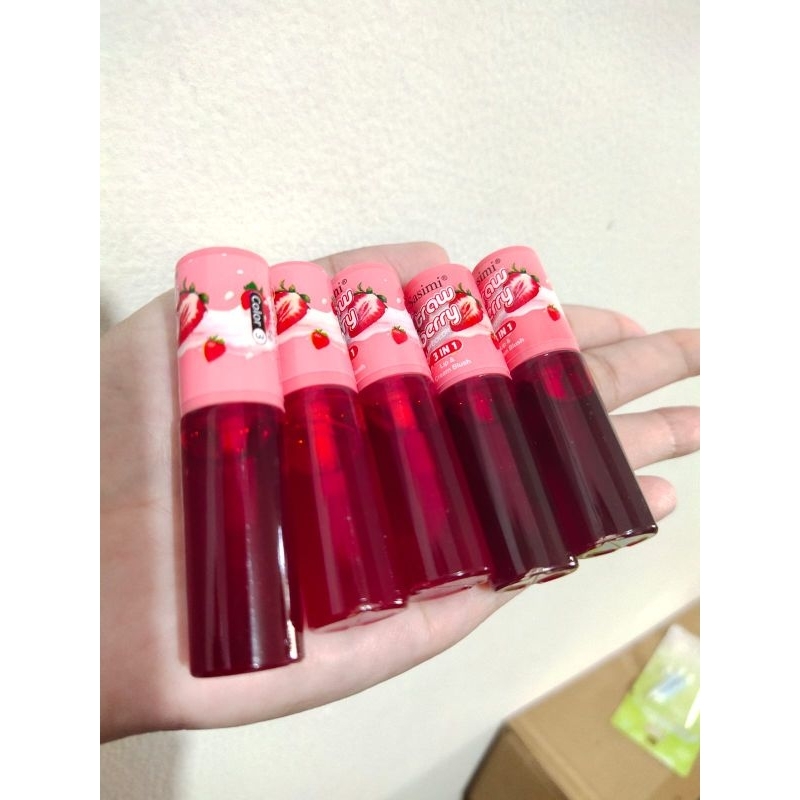 [ SATUAN ]  SASIMI STRAWBERRY LIP TINT