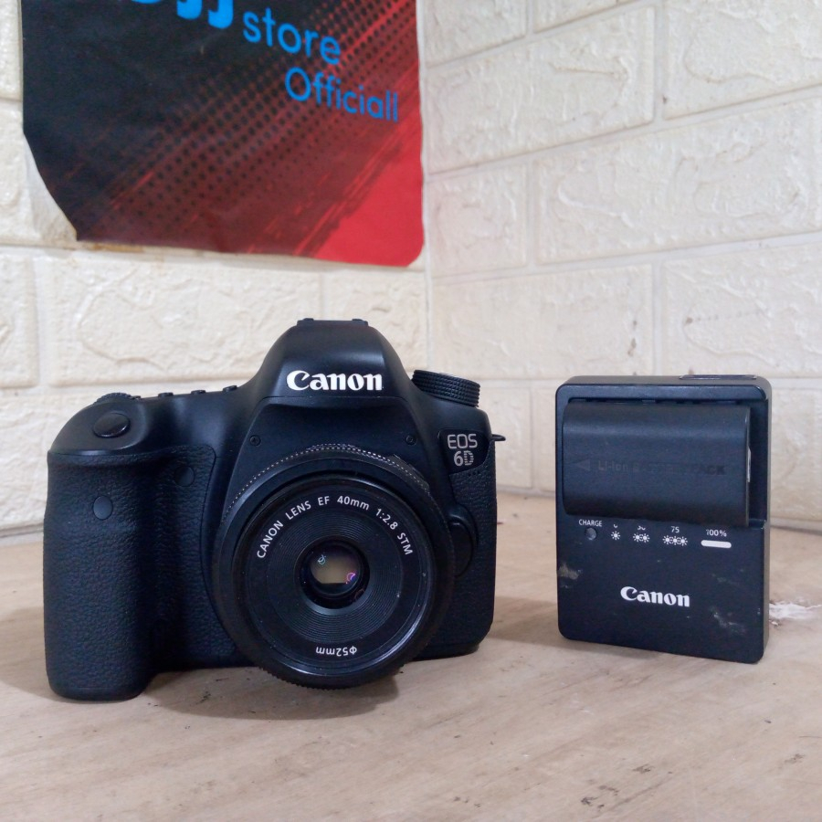 Canon eos 6D kamera Dslr Canon 6D lensa 40mm second
