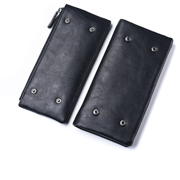 DOMPET PANJANG WANITA BRANDED CEWEK KOREA KEKINIAN PREMIUM RESLETING MUAT HP KULIT HITAM WA721B5 BESAR SLOT KARTU UANG KOIN MURAH ROMANO REMAJA BATAM SIMPLE IMPORT