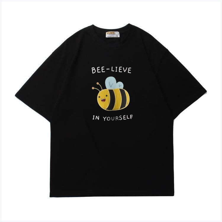 Mokokomo Kaos T-shirt Bee Oversize Atasan Oversize Unisex