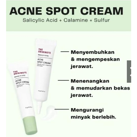 The Originote Acne Spot Cream 10gr - Acne Spot Treatment Gel