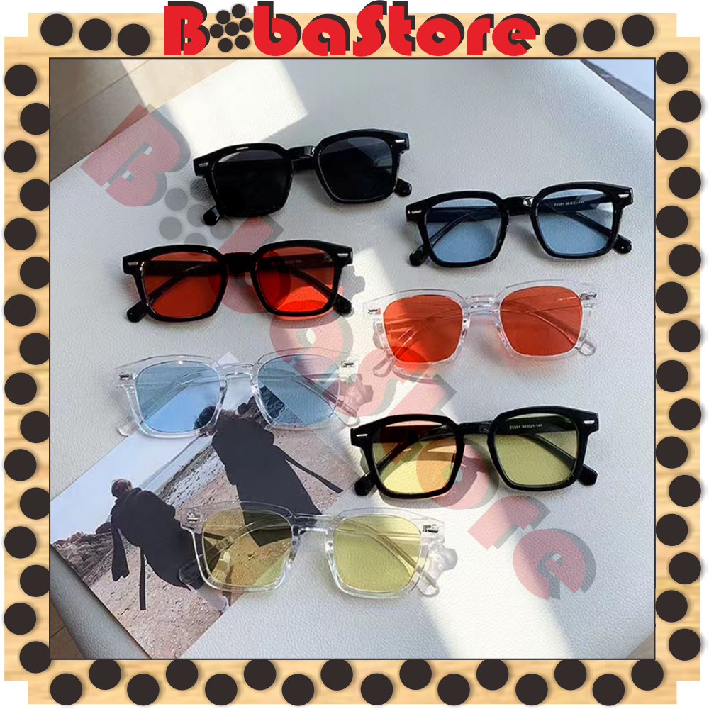 ⭐Bobastore⭐  Kacamata Wanita Pria Optik Anti Sunglass Dengan Fashion Sunglasses Kacamata Hitam G041