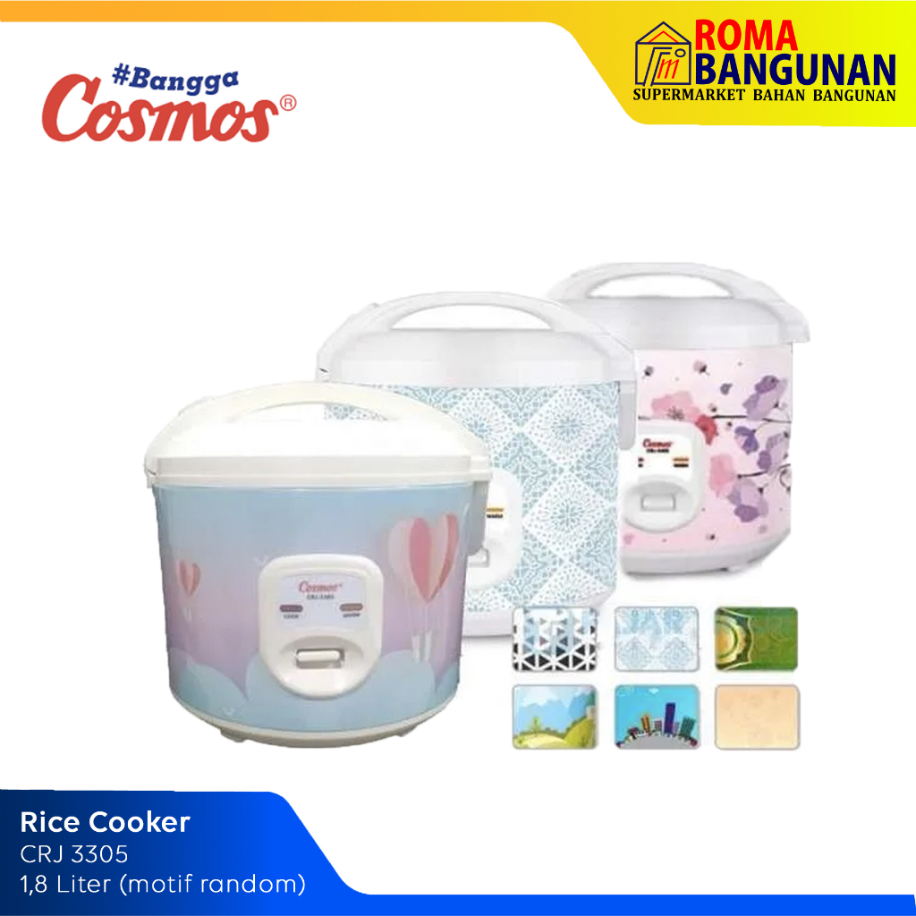 Cosmos Rice Cooker / Magicom Penanak Nasi CRJ-3305 CRJ3305 CRJ 3305 1.8L