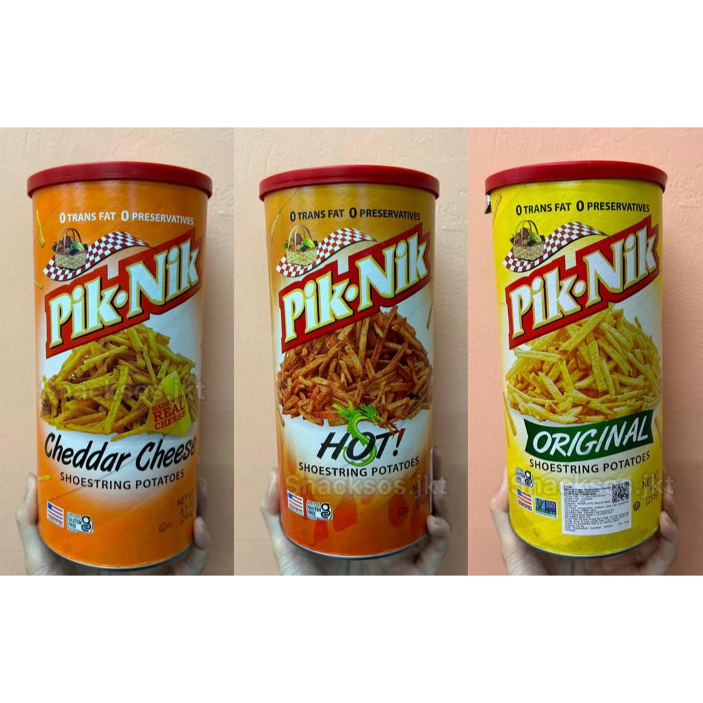 

[BIG] PIK NIK CHEDDAR CHEESE SHOESTRING POTATOES / HOT / ORIGINAL - PIKNIK STIK POTATO