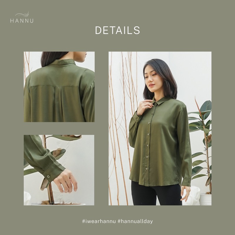 ATASAN KEMEJA BLUS BASIC WANITA RAYON TWILL PREMIUM