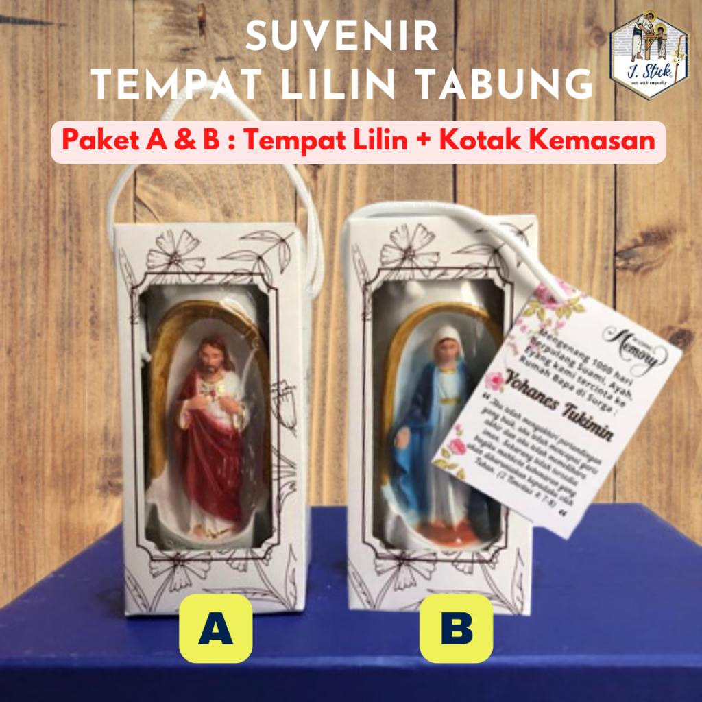 [SUVENIR] TEMPAT LILIN TABUNG, Patung ROHANI