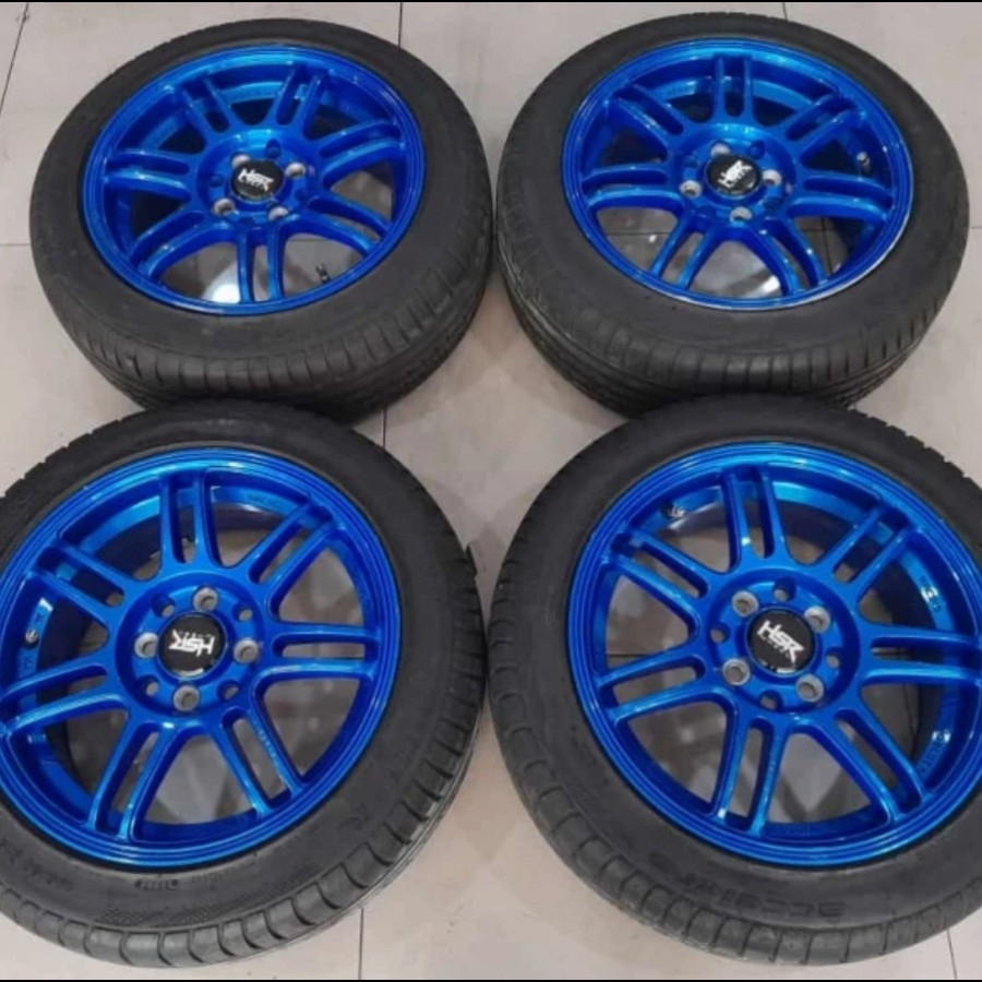 Velg Mobil Bekas Hsr Boon Ring 15X7 Baut 8X100/114 Ban 195 50 r16