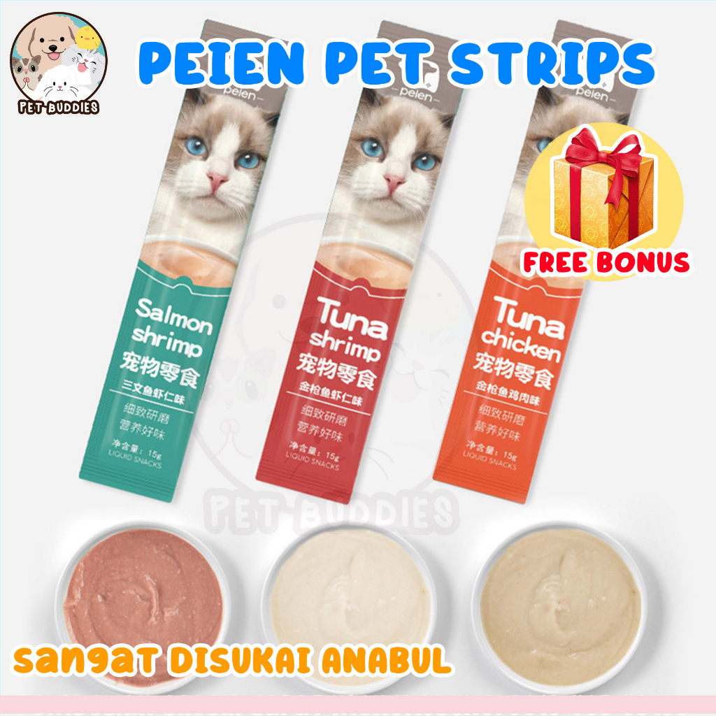 Peien Cat Strip 15g Snack Kucing Multivitamin Bulu Lembut