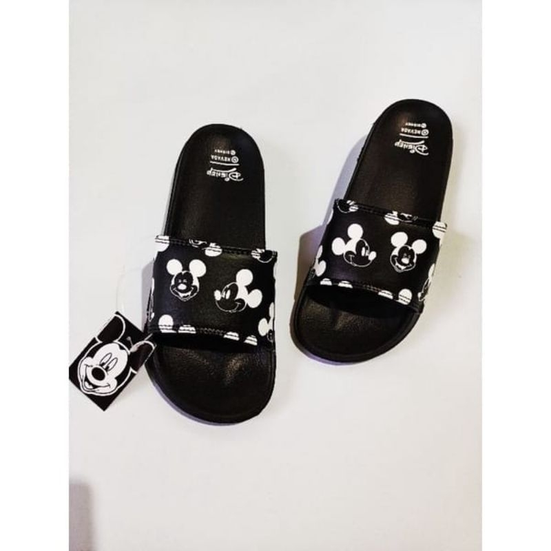 sandal slop wanita&amp; pria terbaru micky disney