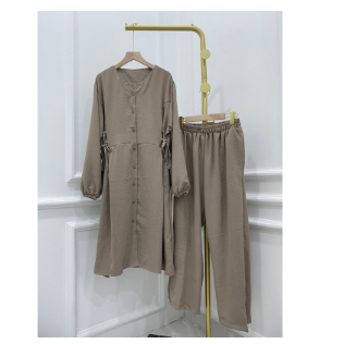 Emilie Closets COD FREE ONGKIR Promo Terbaru Termurah SET CRINKLE LONG TUNIK NOVIA Bagus Murah Nyama