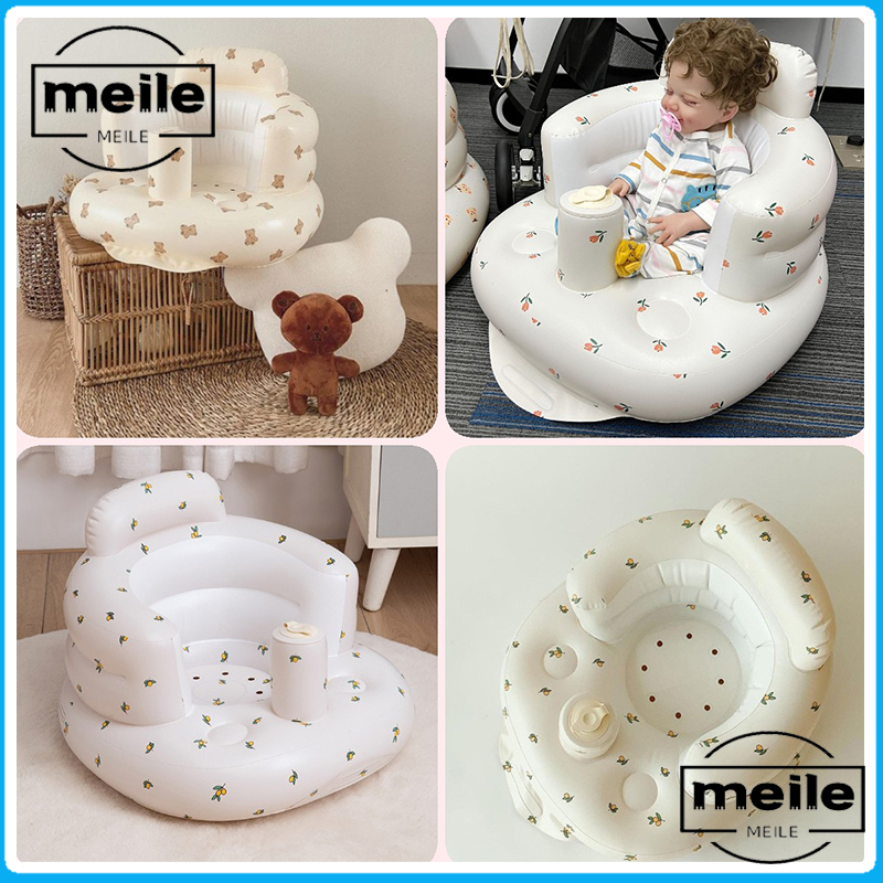 Sofa Tiup Kursi Musik Tempat Duduk Bayi Infant Seat Sofa bayi / Portabel Kursi Bayi untuk Belajar Duduk dan Makan. Multifungsi.Gaya baru Sofa Tiup ,bahan pvc .buah zaitun pola Tiup Sofa Kursi