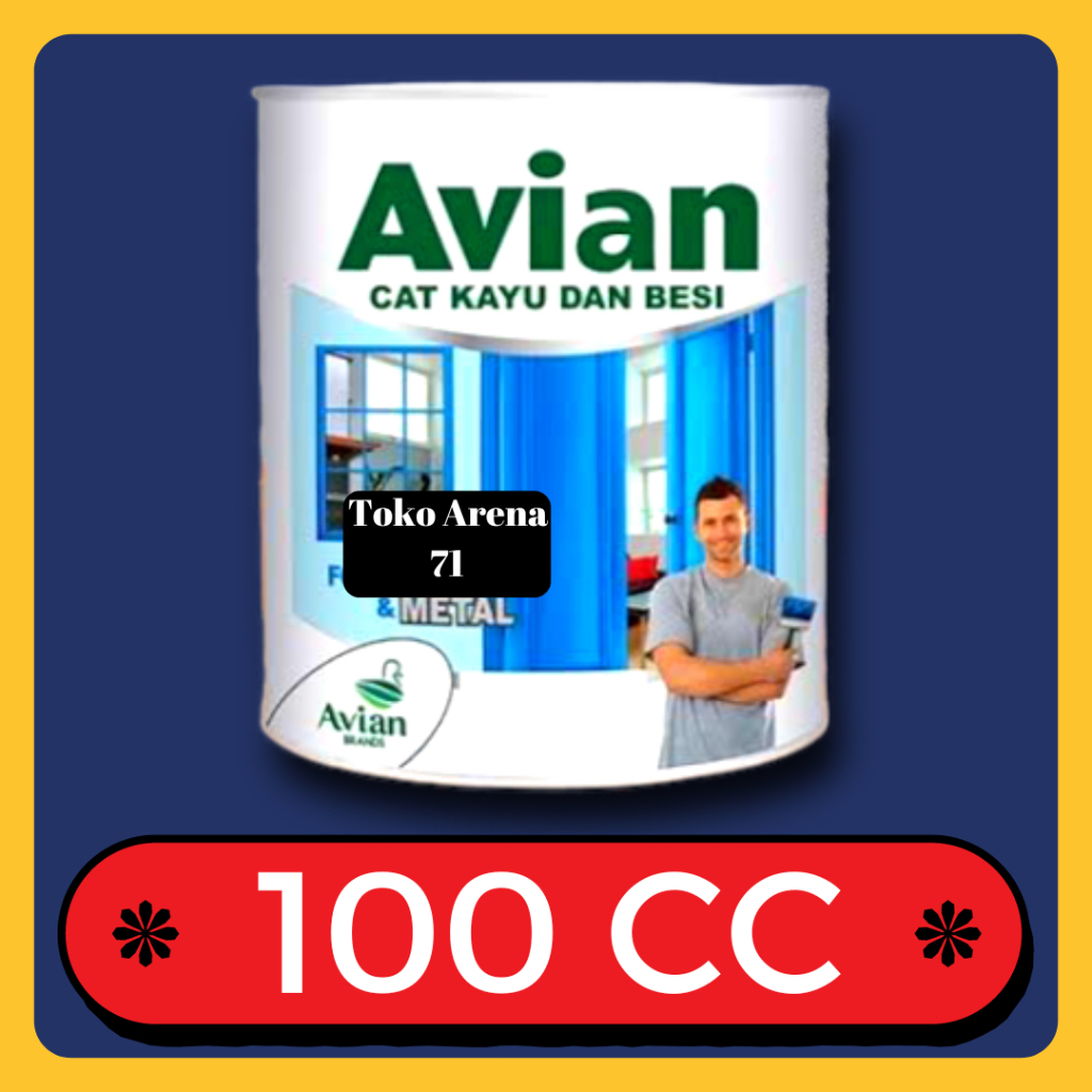 Cat besi dan cat kayu avian kecil 100 cc 100cc 100ml 100 ml 0.1L 0.1 L