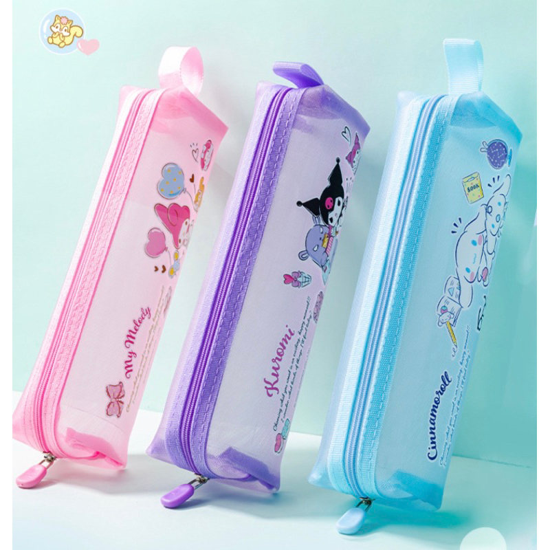 Kotak Pensil Anak Motif Kuromi Melody Cinnamoroll Twin