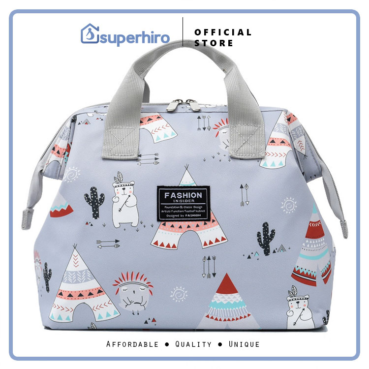 Complete Diaper Bag Tas Perlengkapan Bayi Jinjing Motif