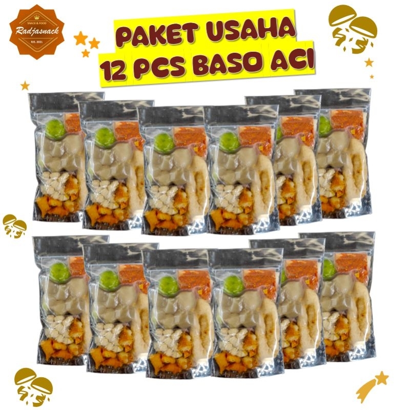 

PAKET SUPER HEMAT 12 BUNGKUS BASO ACI | PAKET USAHA BASO ACI INSTAN