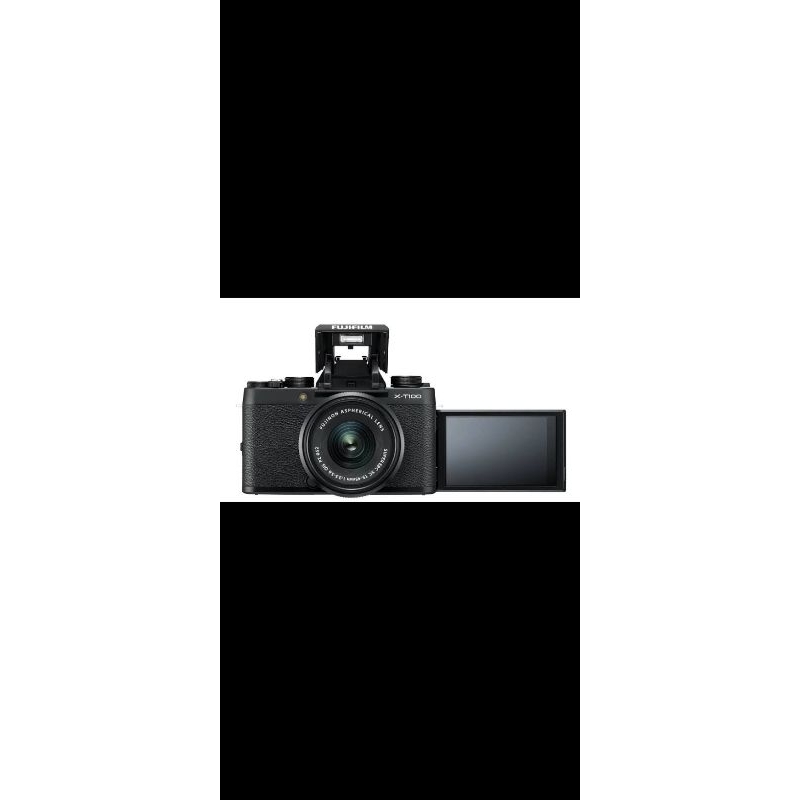 Second Mirorrles FujiFilm XT-100 FuelSet (Unit, Lensa Fix Fujinon 15-45mm ,3.5-22 & Charger ori)
