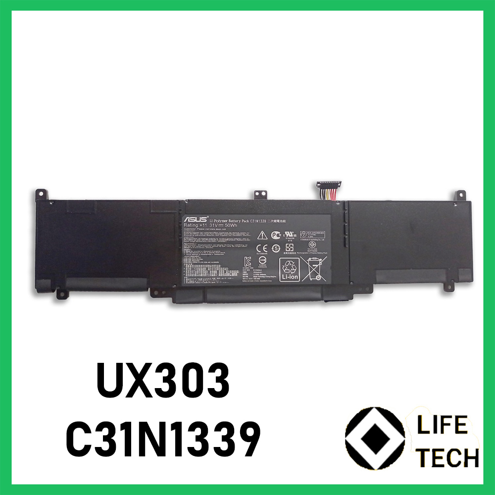 C31N1339 BATERAI LAPTOP ASUS UX303 UX303L UX303LA (Q302L) UX303U UX303UA UX303UB UX303LB UX303LN TP300 TP300L TP300LD TP300LJ