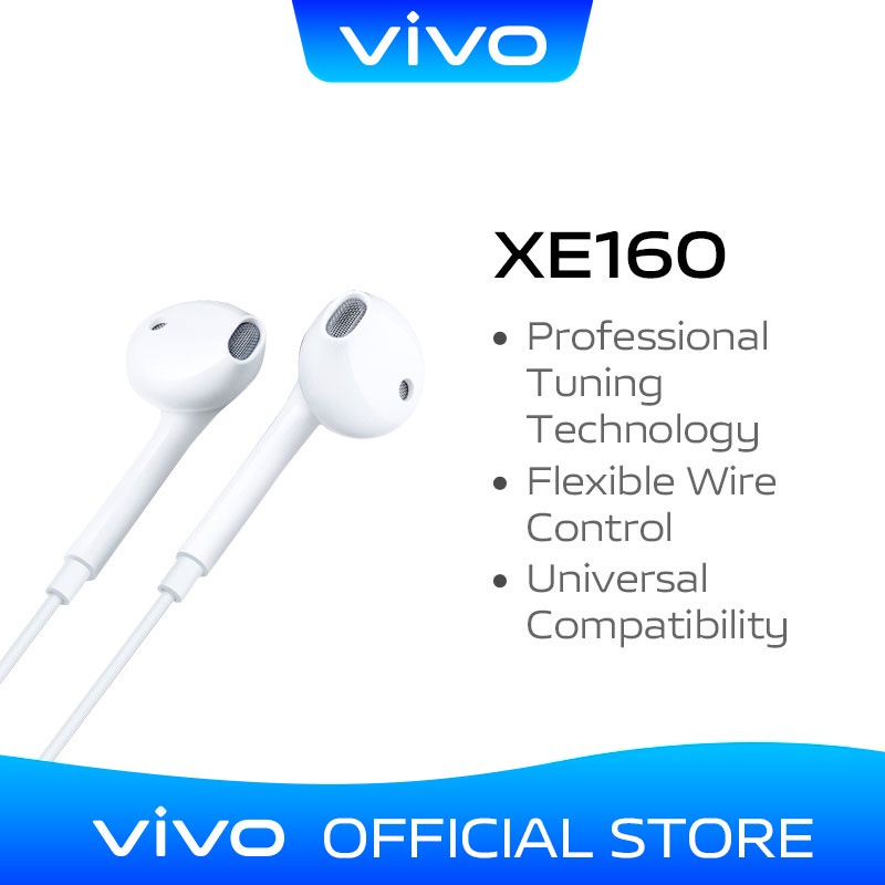 Headset VIVO Original Hifi Handsfree Earphone Vivo With Mic XE160