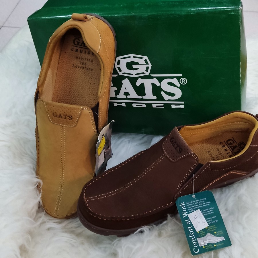 Sepatu Kulit Gats TO 2203 Brown.Sepatu Original By Gats