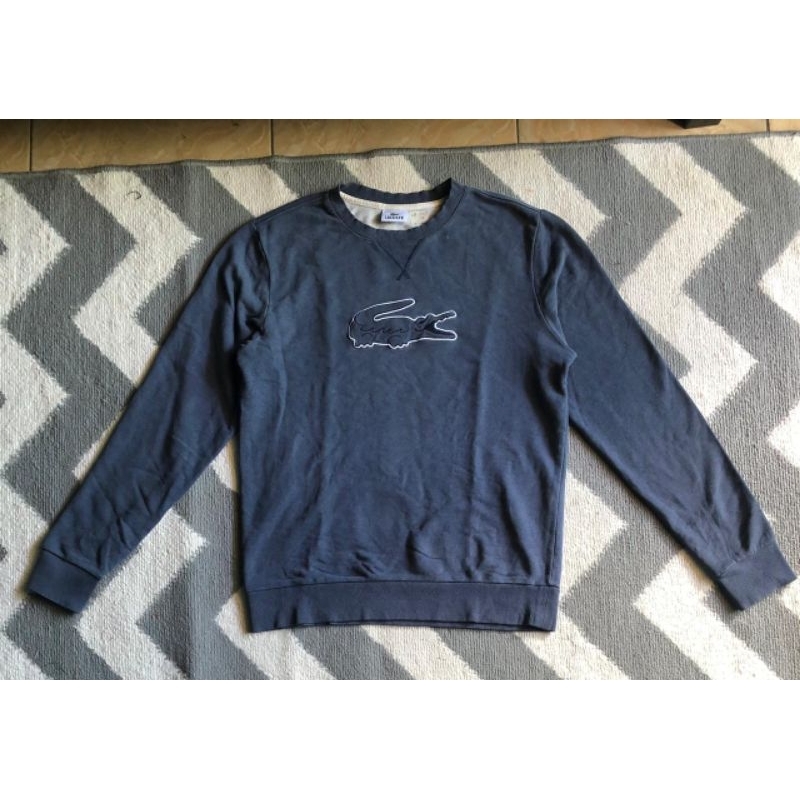 Crewneck Lacoste Blue on Blue / CREWNECK LACOSTE original