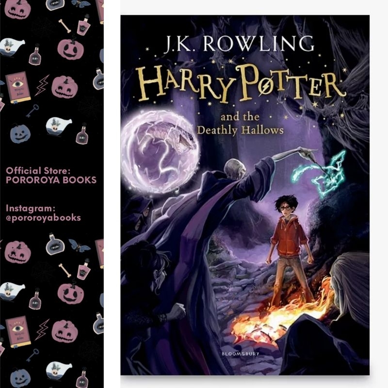 Novel Original HARRY POTTER AND THE DEATHLY HALLOWS Bahasa Inggris Impot English Harry Potter 7
