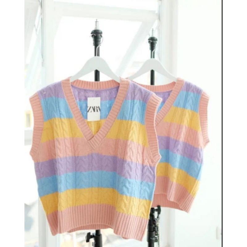 ROMPI RAJUT KNIT RAINBOW SIZE DEWASA