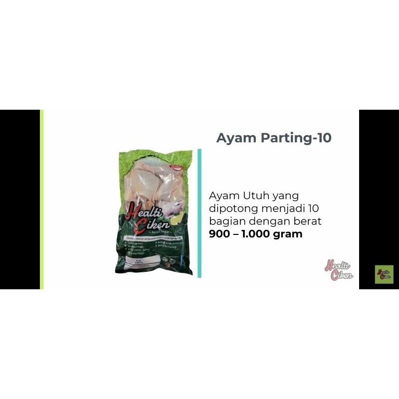 

Healti Ciken Ayam Potong 10 bagian | Ayam Probiotik | Daging Ayam Sehat