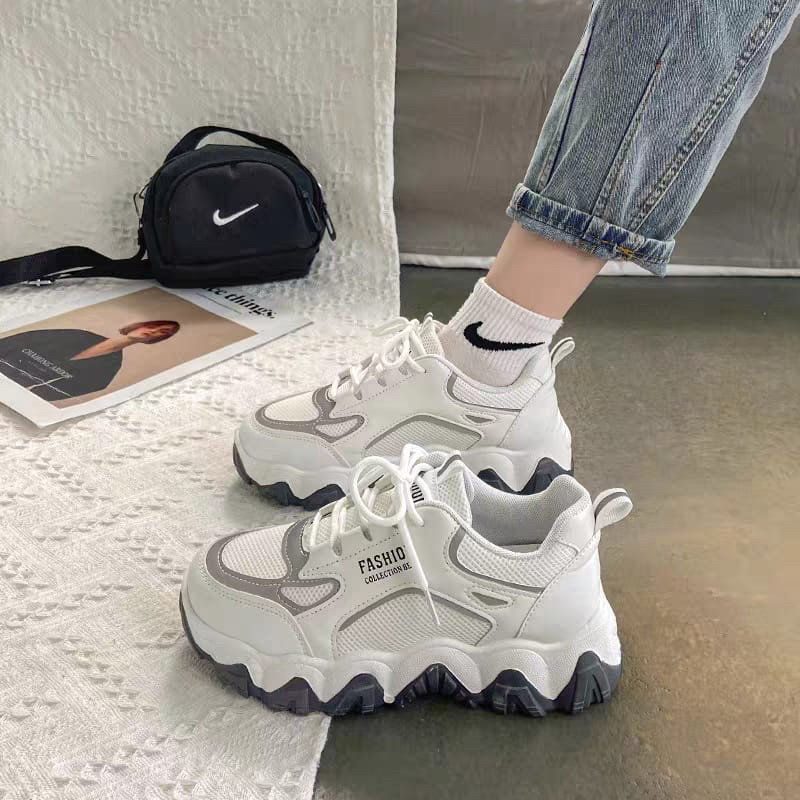 GROSIRTAS &quot;FREE BOX&quot; LV0218 Sepatu Sneakers Wanita Import Sport Shoes Sepatu Casual Wanita Runing Shoes -
