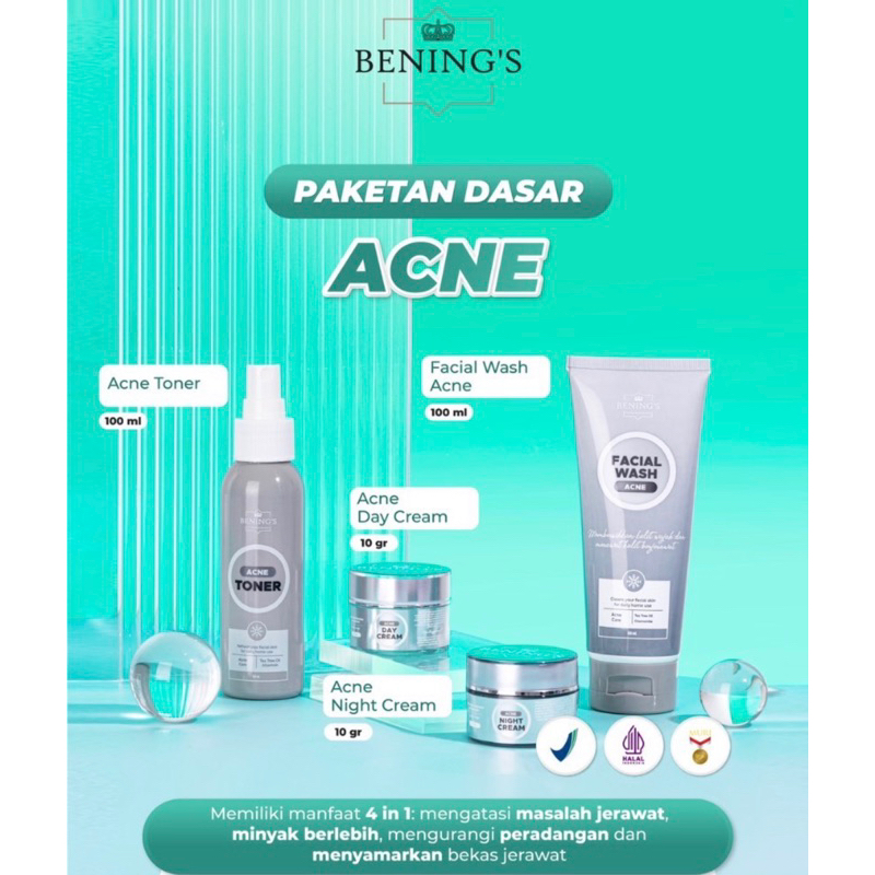 ACNE SKINCARE Bpom  (JERAWAT dan BERUNTUSAN) BY DR.OKY PRATAMA | BENING'S CLINIC