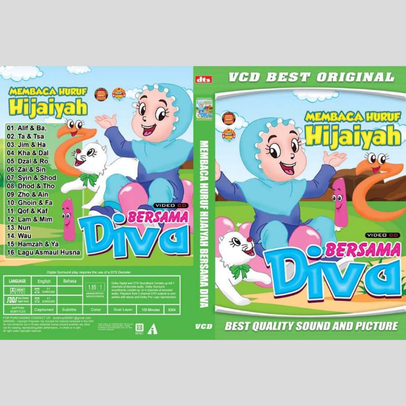 Kaset Edukasi Membaca Huruf Hijaiyah Bersama Diva