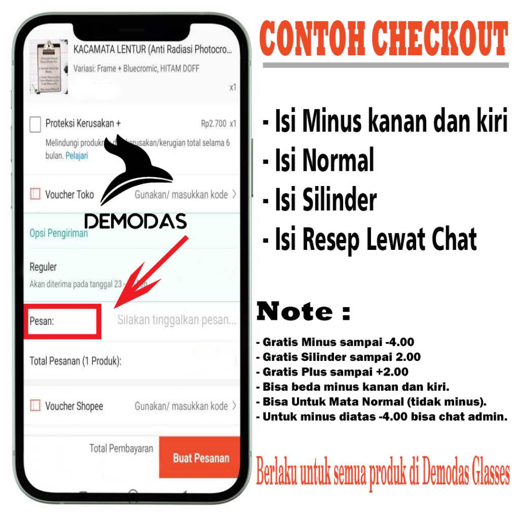 Demodas Frame KACAMATA LENTUR ( Photocromic Fotokromik Bluecromic photochromic potocromic fotocromic ) Lensa Photochromic Bluechromic Frame Kacamata Wanita Pria Minus Normal Silinder Plus Demodas Glasses 5008