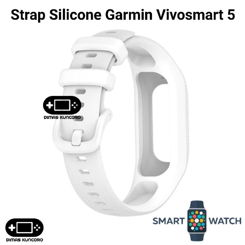 RB Strap Silicone Garmin Vivosmart 5 Silikon Tali Jam Smartwatch Karet Vivo Smart