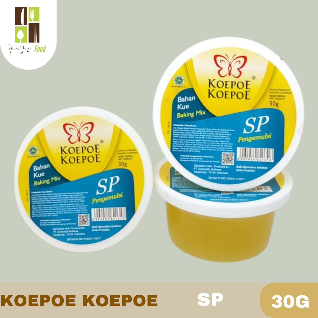 Koepoe Koepoe / Kupu Bahan Kue / Baking Mix Pengemulsi SP / Ovalett 30g