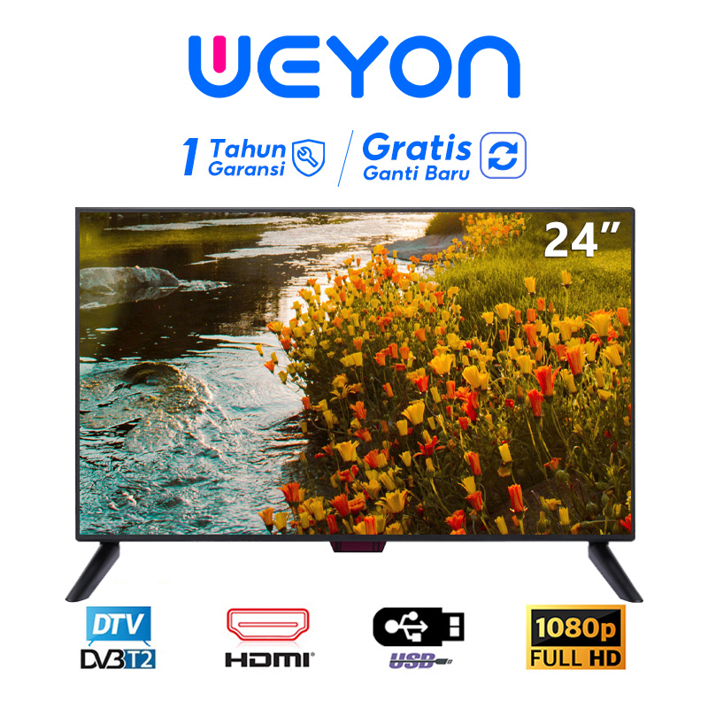 Weyon TV LED 24 Inch Digital TV Full HD Televisi Murah 1