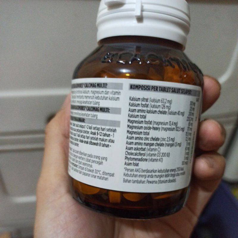 Blackmores Calcimag Multi 60 tablet suplemen kalsium D3 D 3 anak dewasa hamil menyusui