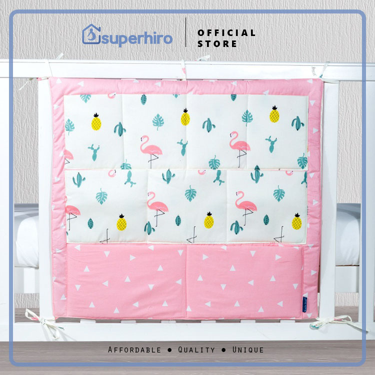 Multipurpose Bag Tas Gantung Sisi Baby Box Ranjang Bayi Storage Kain