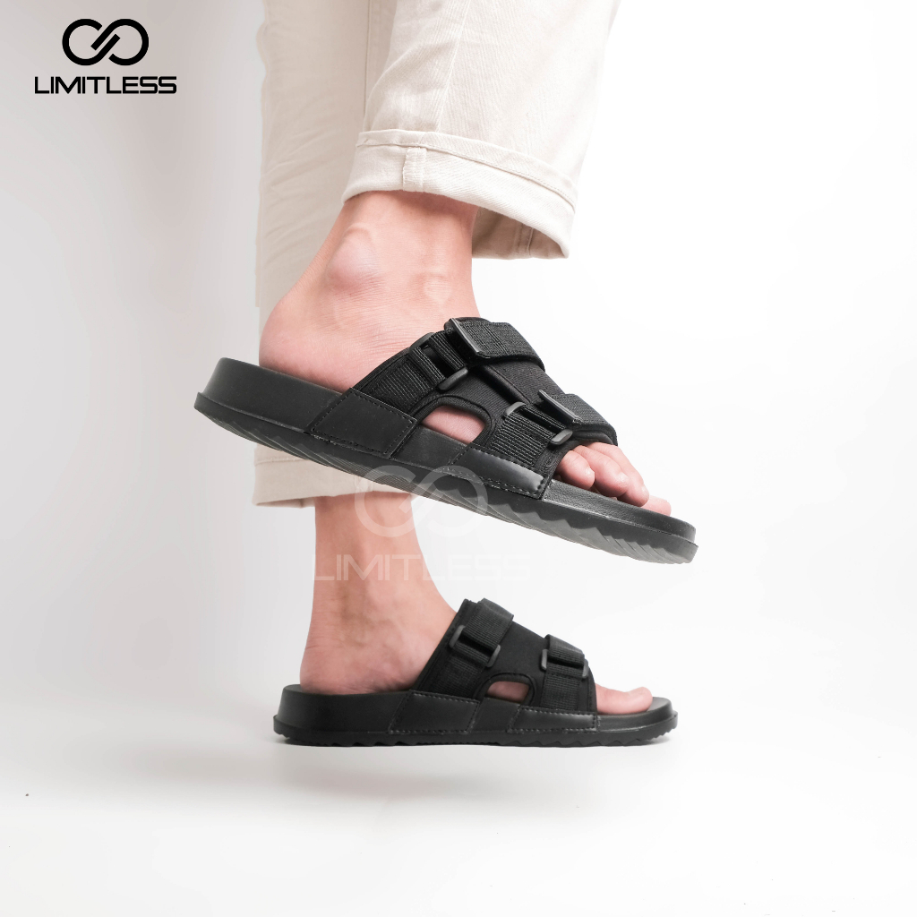 Sandal Pria Slop Dewasa Fashionable Sendal Slide Cowok  Premium Trendy Terbaru 2023 Casual Unisex Kekinian