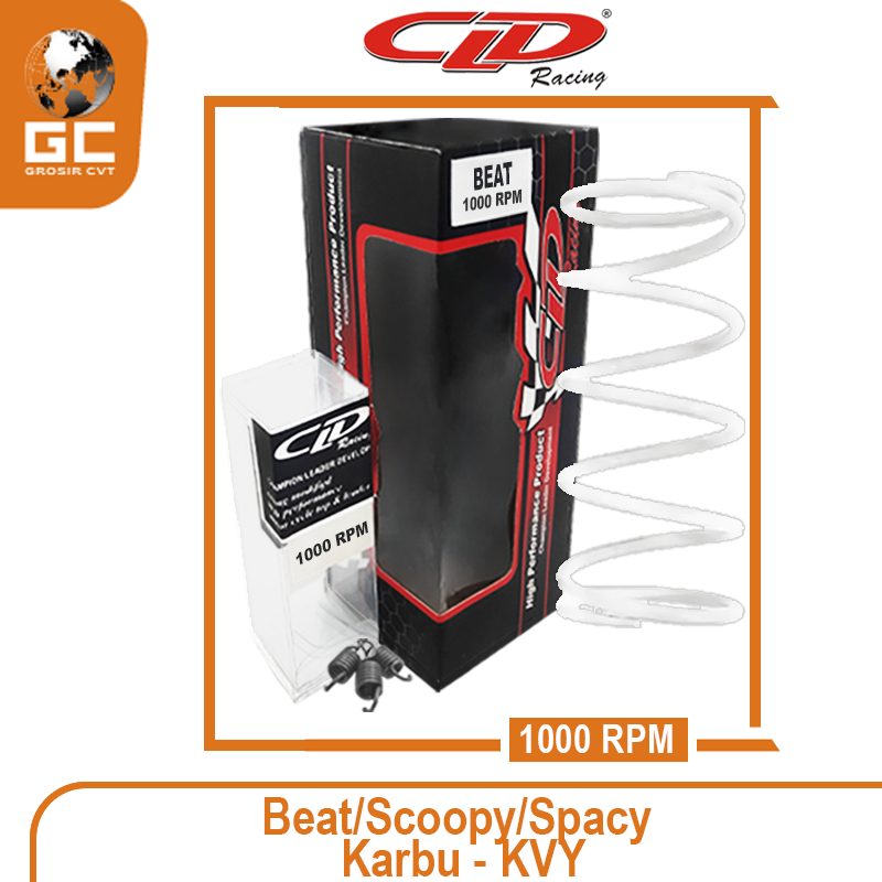 Paket Per CVT Sentrik Ganda Racing Honda Scoopy Beat Genio Deluxe Vario Spacy Karbu Fi ESP 110 CLD 1000/1500 RPM