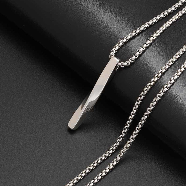 kalung fashion pria wanita hip-hop twisted pendant necklace jka261(2f5)