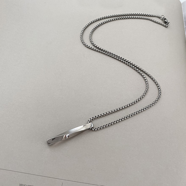 kalung fashion pria wanita hip-hop twisted pendant necklace jka261(2f5)