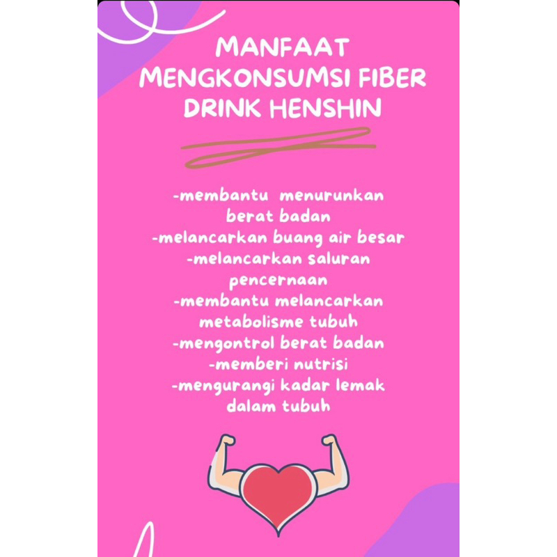 HENSHIN FIBER BPOM (Isi 10 Sachet)