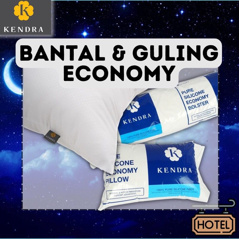 KENDRA EKONOMI Bantal kepala / bantal tidur atau guling isi 100% silicone empuk