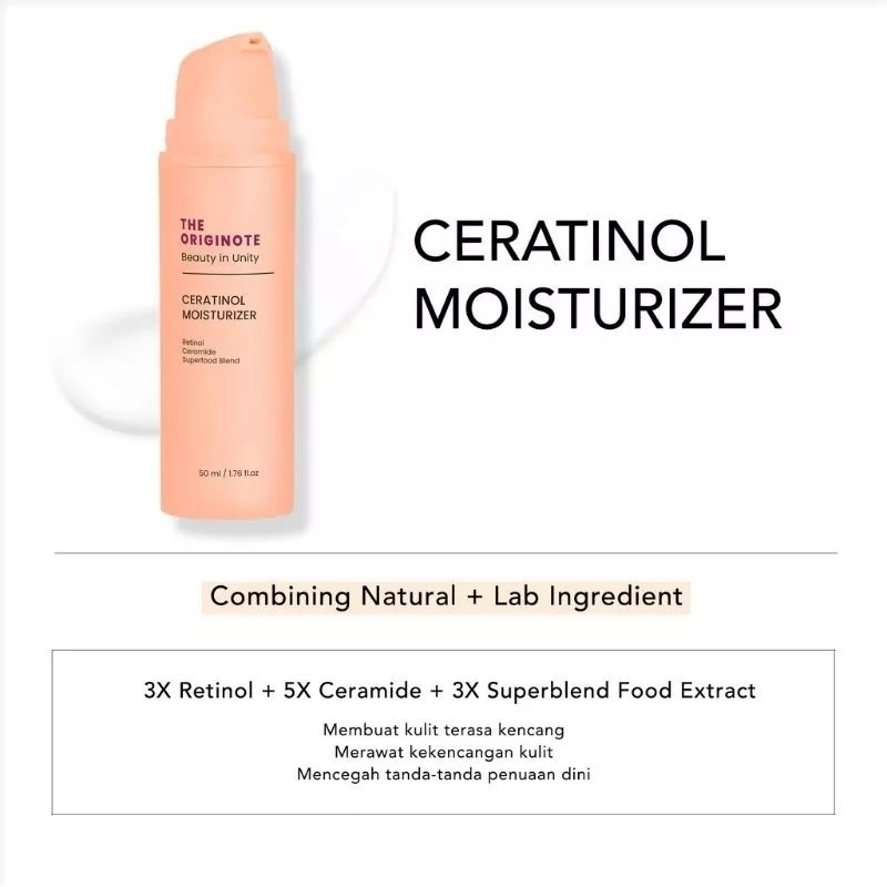 the originate Ceratinol moisturizer