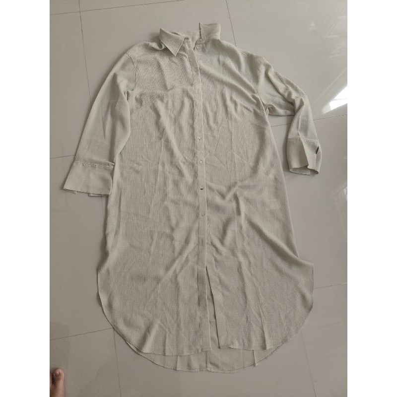 TUNIK HIJAB BUMIL FRIENDLY H&M ORI SAGE GREEN DRESS KEMEJA